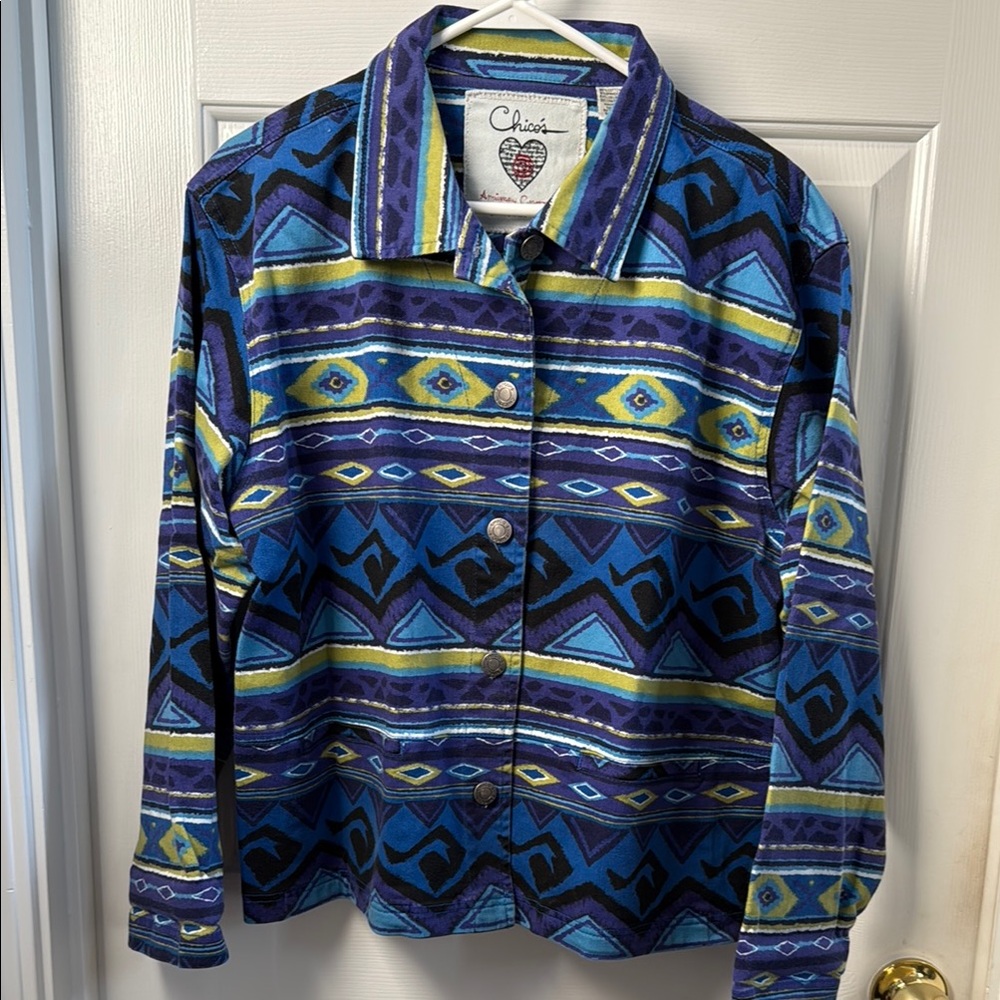 Chico's Anniversary Collection Vibrant Patterned … - image 3